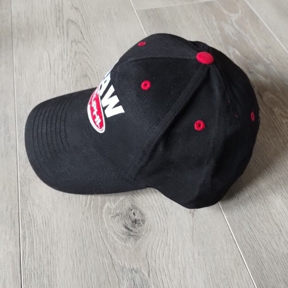 Vintage UAW Delphi Racing Hat Baseball Cap Hendricks Motorsports Black Red OSFA - Picture 6 of 11